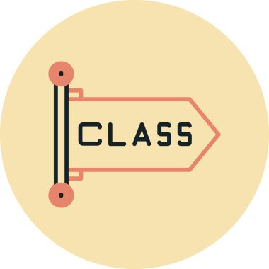 Okul simgesi, vektör illüstrasyonu