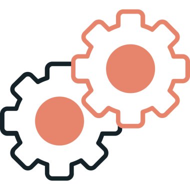 Teçhizat Web simgesi basit illüstrasyon