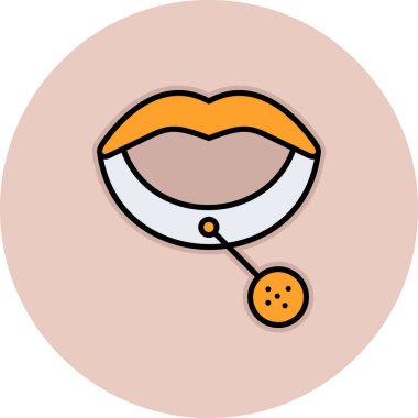 Çizgi film simgesinin vektör illüstrasyonu