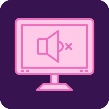 ekran simgesi, vektör illüstrasyonunu izle