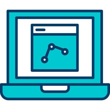 bilgisayar ekranı ikon vektör illüstrasyon tasarımı