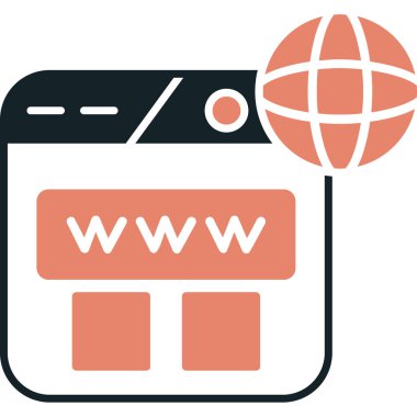 Web simgesi tasarımı vektör illüstrasyonu