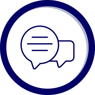 Sohbet simgesi, vektör çizimi