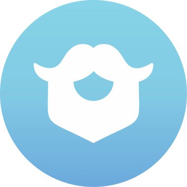 Mavi bir simgenin vektör illüstrasyonu