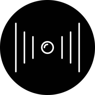 Müzik simgesi vektör illüstrasyonu