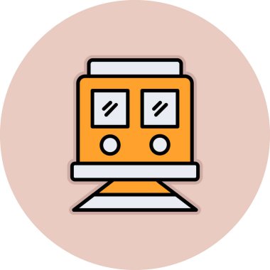 tren simgesi vektör illüstrasyonu