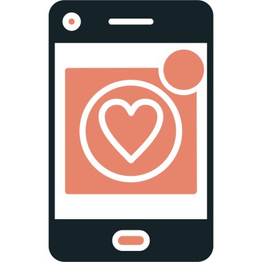 akıllı telefon simgesi vektör illüstrasyonu