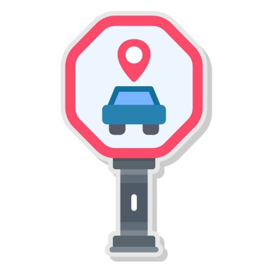 Yol işareti vektör simge tasarlamak