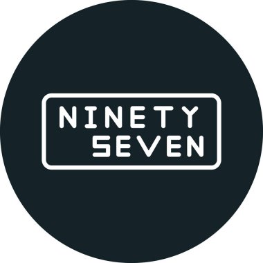 7 yıllık modern simgenin vektör illüstrasyonu