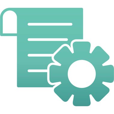 Belge. Web simgesi basit illüstrasyon