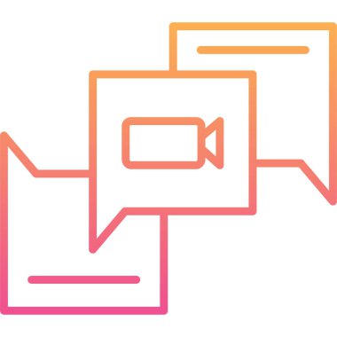 Sohbet simgesi vektör illüstrasyonu