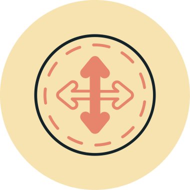 Tek bir izole edilmiş simgenin vektör illüstrasyonu