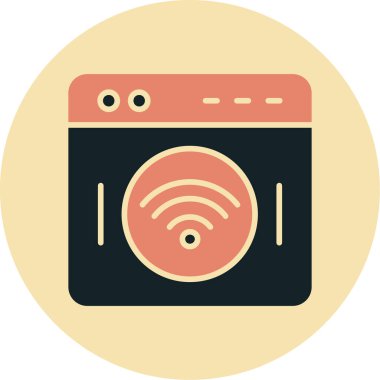 Fırın. Web simgesi basit illüstrasyon