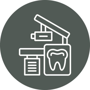 Diş vektörü simgesi modern basit illüstrasyon