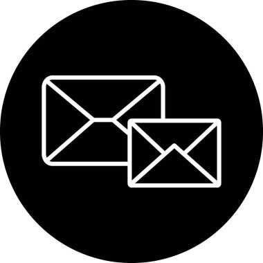 e-posta vektörü düz simgesi