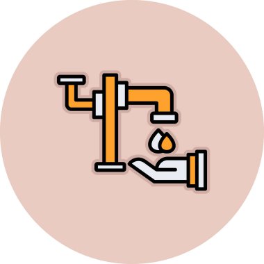 Modern simgenin vektör illüstrasyonu