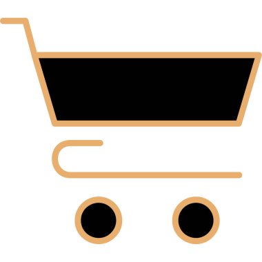 Sepet ikonu vektör illüstrasyonu