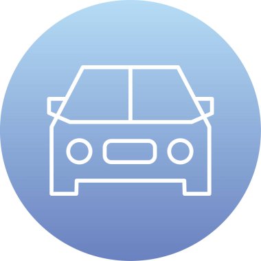 araba simgesi, vektör illüstrasyonu