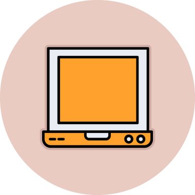 Bilgisayar. Web simgesi basit illüstrasyon