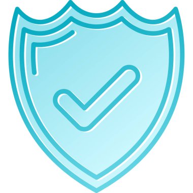 kalkan ikon vektör illüstrasyonu