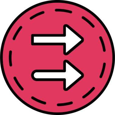 ok simgesinin vektör illüstrasyonu