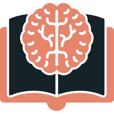 düz biçimli beyin bilgi simgesi