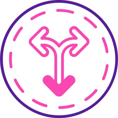 Bir kalp simgesinin vektör illüstrasyonu