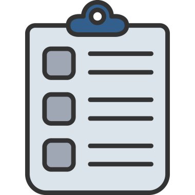 Pano listesi vektör simgesi düzenlenebilir