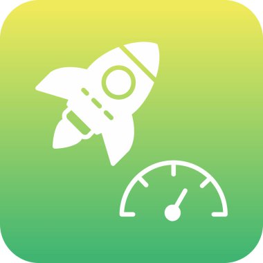 roket ikonu vektör illüstrasyonu