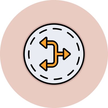 Bozuk para. Web simgesi basit illüstrasyon