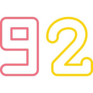 9 numaralı simge tasarımı. vektör illüstrasyonu