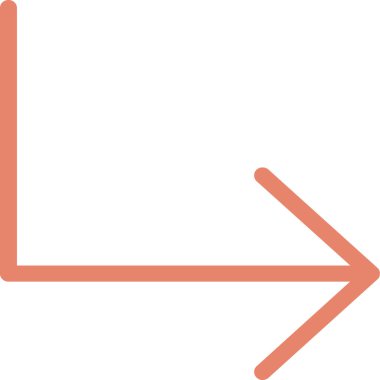 ok yönü simgesi ana hat biçiminde