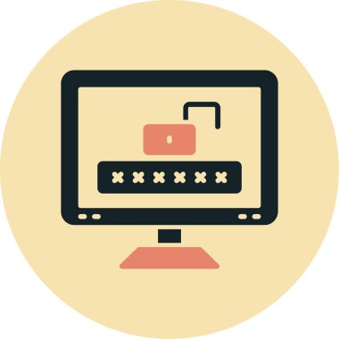 Dizüstü bilgisayar simgesinin vektör çizimi