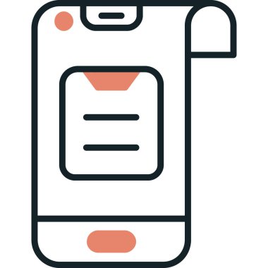 Telefon simgesinin vektör illüstrasyonu