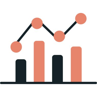 grafik simgesinin vektör illüstrasyonu