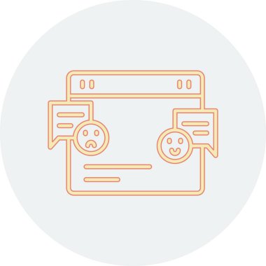 Modern simgenin vektör illüstrasyonu