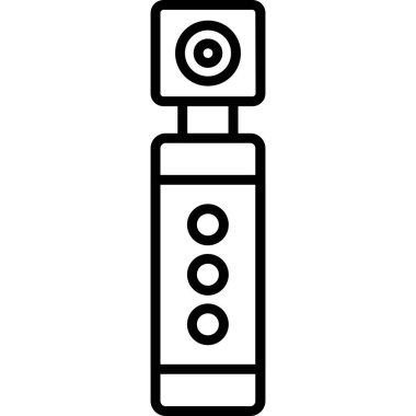 Kamera. Web simgesi basit illüstrasyon