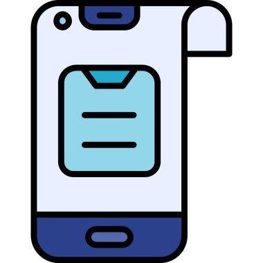 Akıllı telefon. Web simgesi basit illüstrasyon