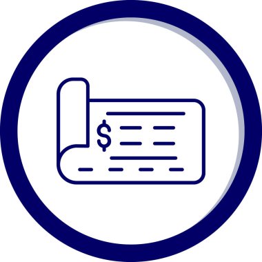 Para için. Web simgesi basit illüstrasyon