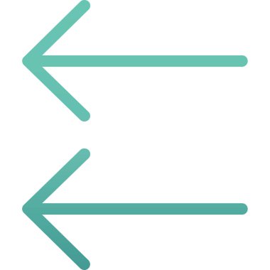 Ok şu ince çizgi vektör simgesi