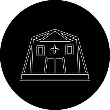 Modern yapı simgesinin vektör illüstrasyonu