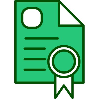 ödül sertifikası simgesi, özet biçimi