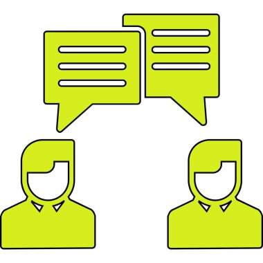 Sohbet balonları. Basit bir çizim. Sohbet baloncukları vektör simgesi