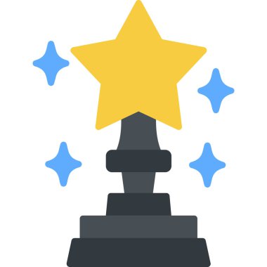 ödül ödülü simgesi düz stil