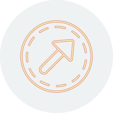 ok yönü ikon vektör illüstrasyonu