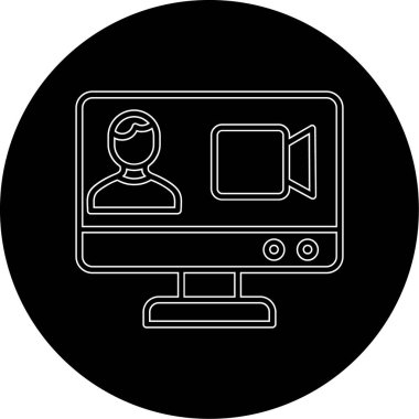 Kişisel bilgisayarın vektör simgesi