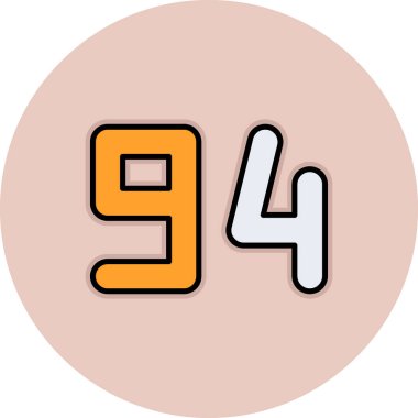 8 numaralı etiket simgesi vektör illüstrasyon tasarımı