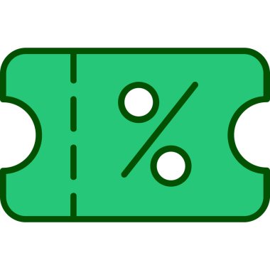 Yeşil ve mavi ikonun vektör illüstrasyonu