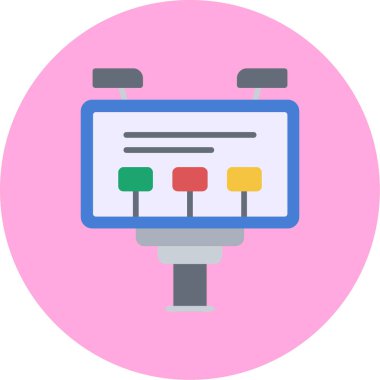 Bilgisayar. Web simgesi basit illüstrasyon