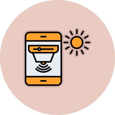 akıllı telefon simgesi vektör illüstrasyonu